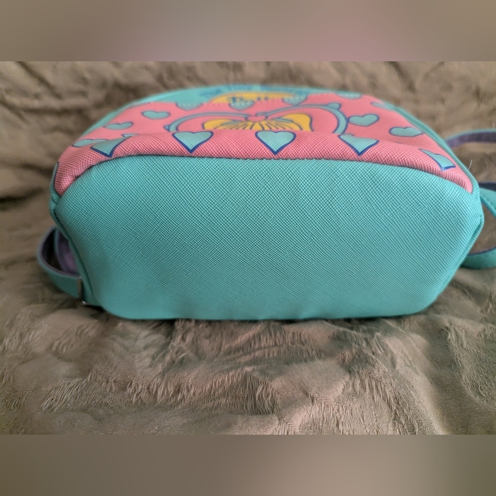 Vintage Style Polly Pocket Mini Backpack Bag Turquoise Pastel Mattel - Picture 9 of 9